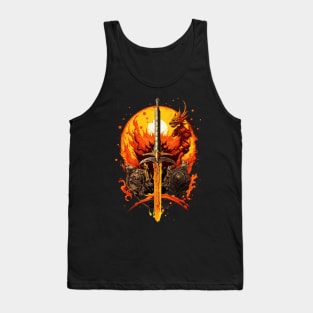 God Of Fire And Weapons Tank Top